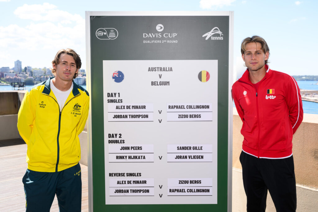 Davis Cup: De Minaur, Thompson to open tie for Australia | 12 September, 2025 | All News | News and Features | News and Events